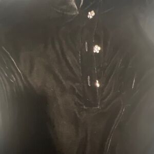 Velvet Crystal Black Mini Dress